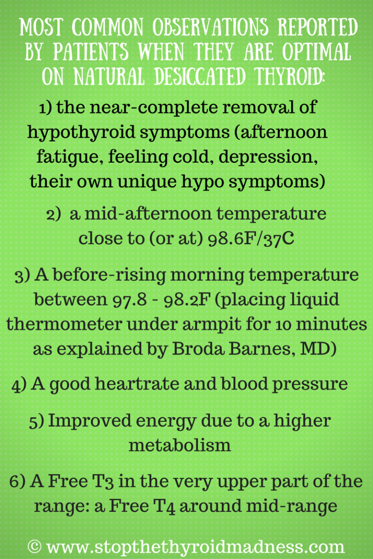 Natural Desiccated Thyroid 101 (NDT) And this info can apply to taking
